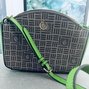 Anne Klein Green and Black Crossbody Bag